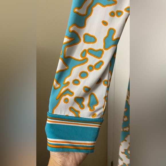 MICHAEL Michael Kors Turquoise Orange White Dress Size Small - Picture 7 of 8